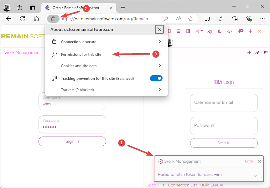 Edge site settings